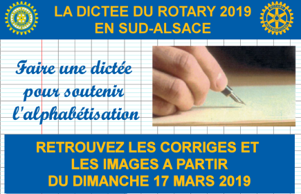 La dictée du Rotary en Sud-Alsace